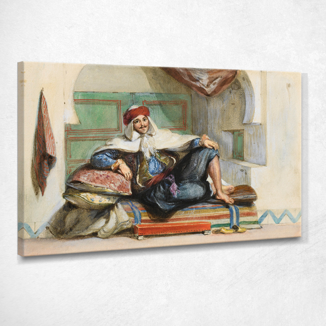Sidi Abdallah Governatore Provinciale Della Reggenza Di Algeri Rue Amour Eugène Delacroix edx109 quadro stampato su tela Sidi Abdallah Governatore Provinciale Della Reggenza Di Algeri Rue Amour Eugène Delacroix edx109 quadro stampato su tela