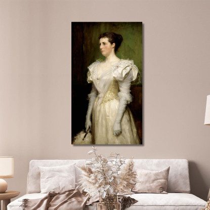 La Signora John Gallatly Albert Edelfelt aed64 quadro stampato su tela