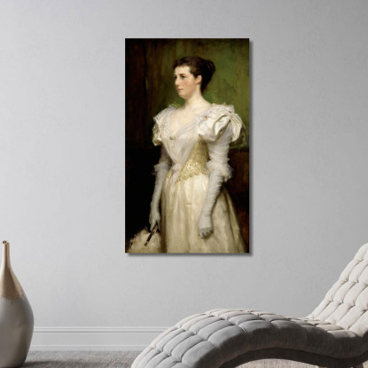 La Signora John Gallatly Albert Edelfelt aed64 quadro stampato su tela