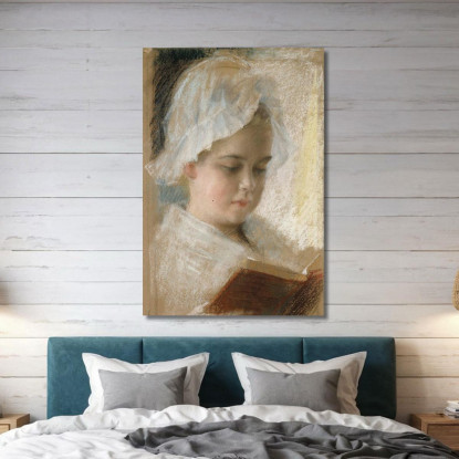 Ritratto Dello Studio Berta Edelfelt Albert Edelfelt aed80 quadro stampato su tela