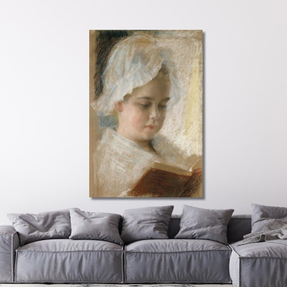 Ritratto Dello Studio Berta Edelfelt Albert Edelfelt aed80 quadro stampato su tela