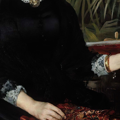 Ritratto Della Signora Anna Sinebrychoff Albert Edelfelt aed84 quadro stampato su tela