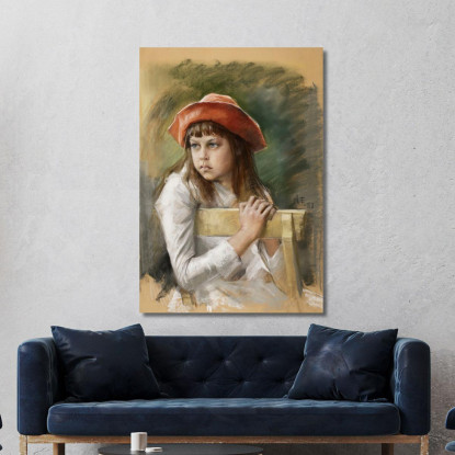 Ritratto Della Sorella Dell'Artista Berta Edelfelt 2 Albert Edelfelt aed90 quadro stampato su tela