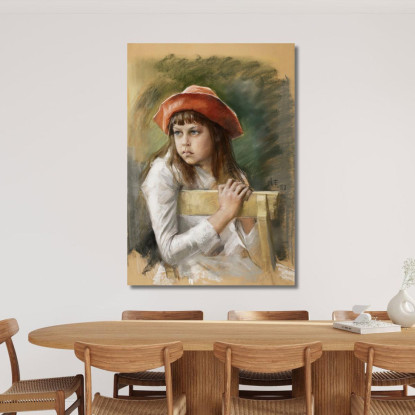 Ritratto Della Sorella Dell'Artista Berta Edelfelt 2 Albert Edelfelt aed90 quadro stampato su tela