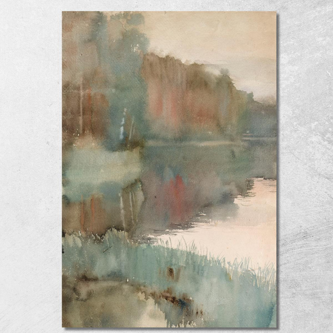Riva Del Mare A Haikko Nel Paesaggio Autunnale. Autunno Albert Edelfelt aed108 quadro stampato su tela Riva Del Mare A Haikko Nel Paesaggio Autunnale. Autunno Albert Edelfelt aed108 quadro stampato su tela