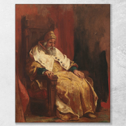 Studio Per I Due Foscari Eugène Delacroix edx117 quadro stampato su tela