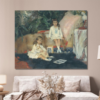 I Granduchi Boris E Kirill Vladimirovich Da Bambini Albert Edelfelt aed132 quadro stampato su tela