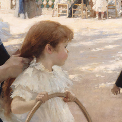 I Giardini Del Lussemburgo Parigi 1887 Albert Edelfelt aed133 quadro stampato su tela