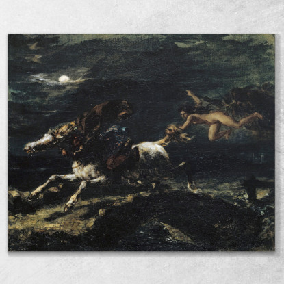 Tam O Shanter Inseguito Dalle Streghe Eugène Delacroix edx123 quadro stampato su tela