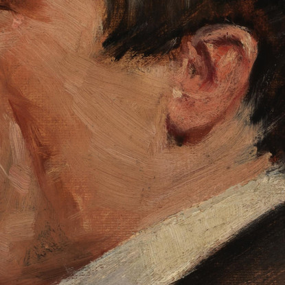 Uomo Con Sigaretta Alice Pike Barney apb67 quadro stampato su tela