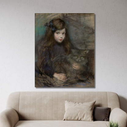 Minette E Minet Alice Pike Barney apb74 quadro stampato su tela