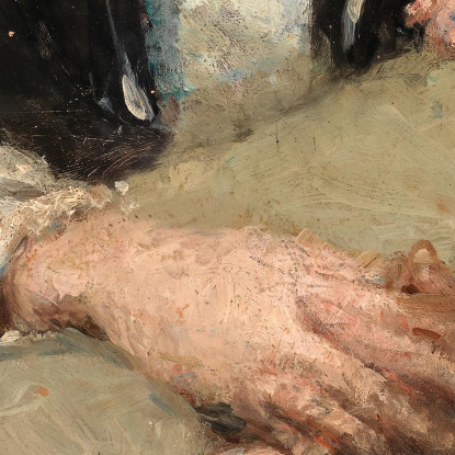 Madre E Bambino Addormentato Alice Pike Barney apb79 quadro stampato su tela