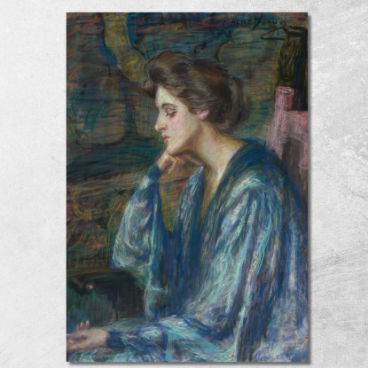 La Signora Roosevelt Scovel Alice Pike Barney apb80 quadro stampato su tela