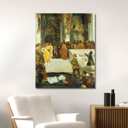 L'Esecuzione Del Doge Marino Faliero Eugène Delacroix edx132 quadro stampato su tela