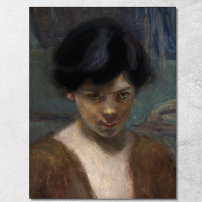Studio Della Testa Di Un Ragazzo Alice Pike Barney apb102 quadro stampato su tela