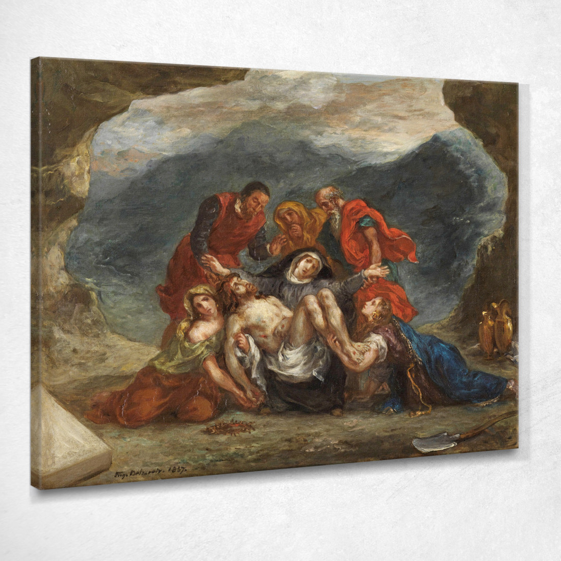 Il Lutto Di Cristo Eugène Delacroix edx135 quadro stampato su tela Il Lutto Di Cristo Eugène Delacroix edx135 quadro stampato su tela