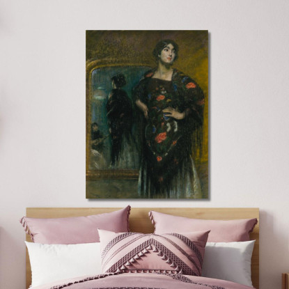 Lo Scialle Spagnolo Alice Pike Barney apb118 quadro stampato su tela