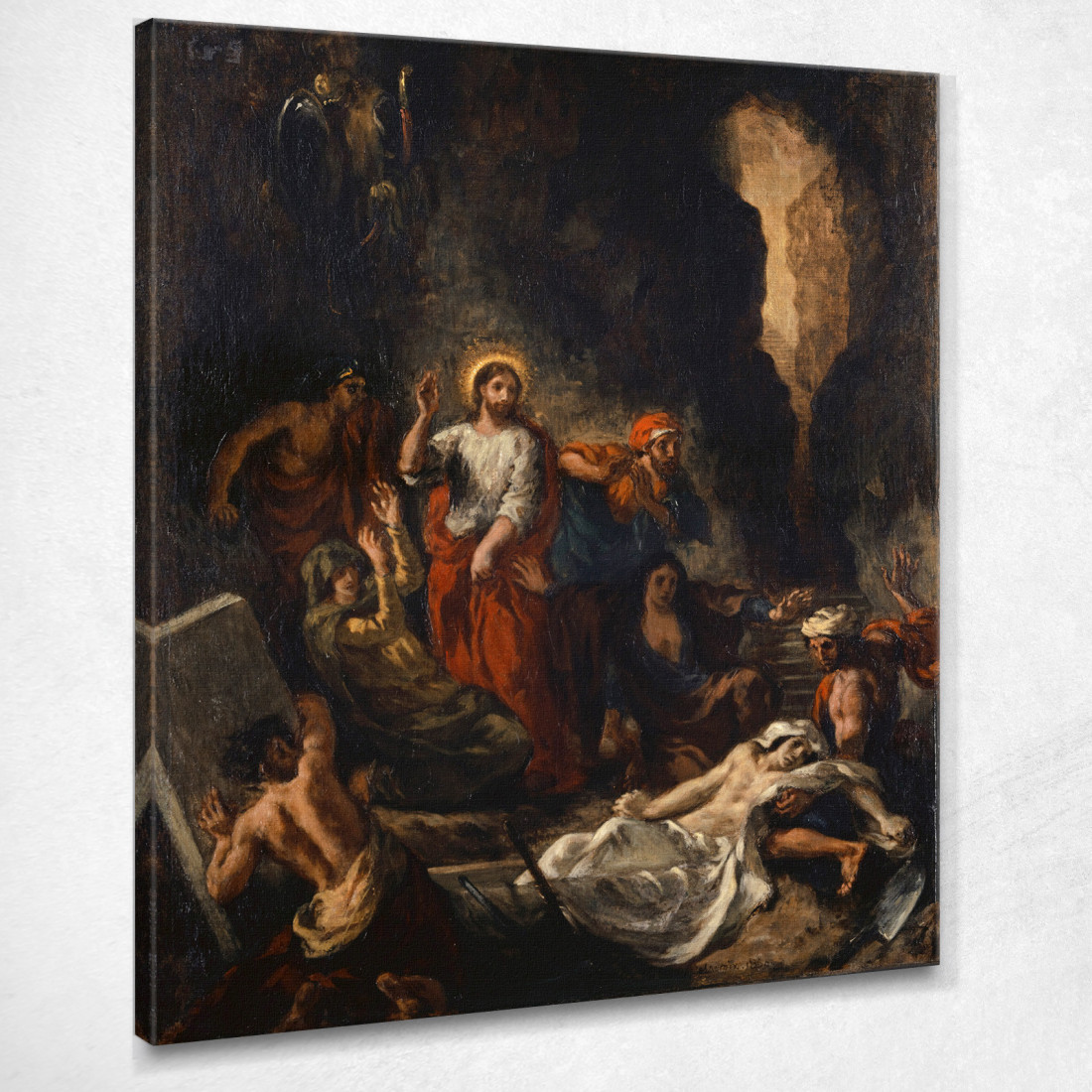 La Resurrezione Di Lazzaro Eugène Delacroix edx138 quadro stampato su tela La Resurrezione Di Lazzaro Eugène Delacroix edx138 quadro stampato su tela