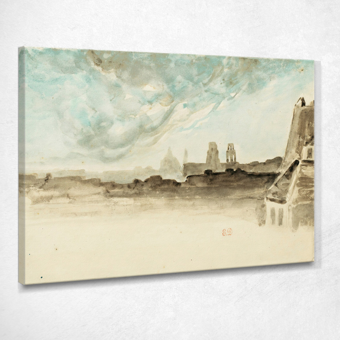 I Tetti Di Parigi Eugène Delacroix edx139 quadro stampato su tela I Tetti Di Parigi Eugène Delacroix edx139 quadro stampato su tela