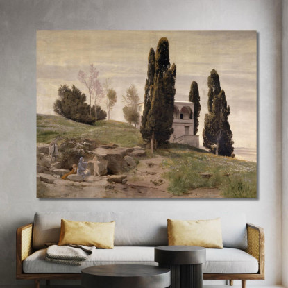 Riposo Durante La Fuga In Egitto Arnold Böcklin abk53 quadro stampato su tela