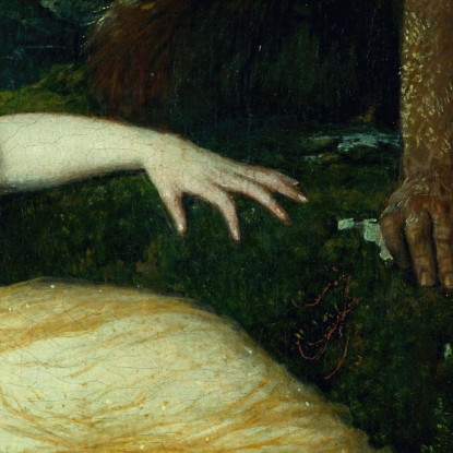 Diana Addormentata Vegliata Da Due Fauni Arnold Böcklin abk60 quadro stampato su tela
