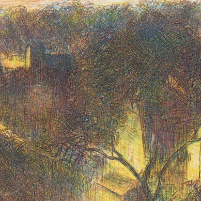 Una Chiesa E Una Fattoria A Éragny 1890 Camille Pissarro cps1 quadro stampato su tela