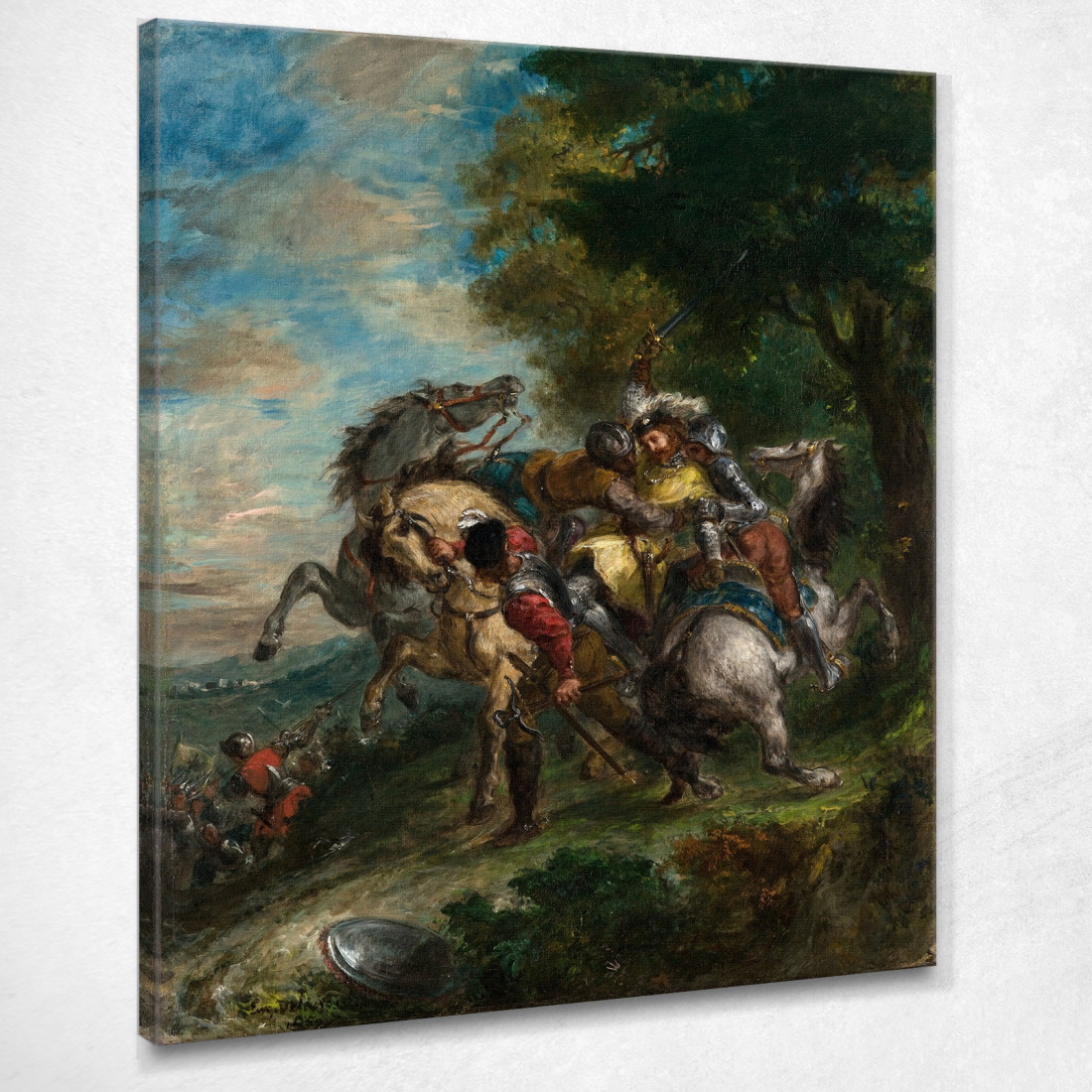 Weislingen Catturato Dagli Uomini Di Götz Eugène Delacroix edx156 quadro stampato su tela Weislingen Catturato Dagli Uomini Di Götz Eugène Delacroix edx156 quadro stampato su tela