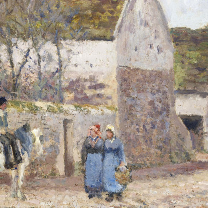 Uno Stagno A Ennery 1874 Digi Camille Pissarro cps5 quadro stampato su tela