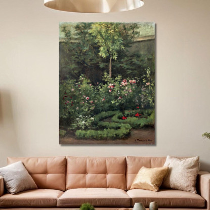 Un Giardino Di Rose 1862 Digitale Camille Pissarro cps6 quadro stampato su tela