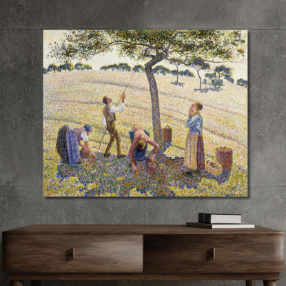 Raccolta Delle Mele 1888 Originale Dal Dal Camille Pissarro cps9 quadro stampato su tela