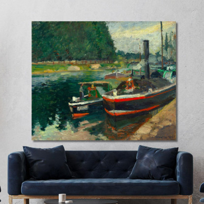 Chiatte A Pontoise Camille Pissarro cps11 quadro stampato su tela