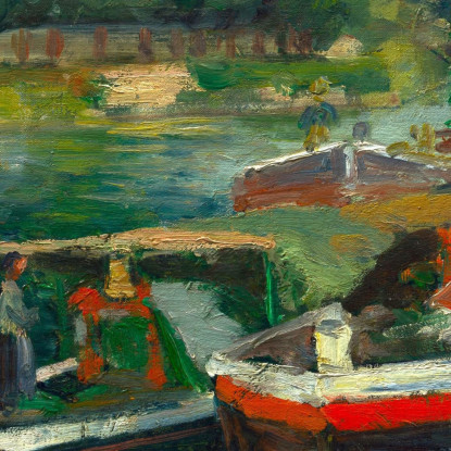 Chiatte A Pontoise Camille Pissarro cps11 quadro stampato su tela