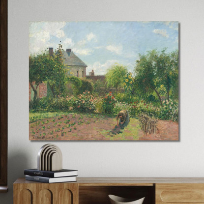 Il Giardino Dell'Artista A Eragny 1898 Camille Pissarro cps67 quadro stampato su tela