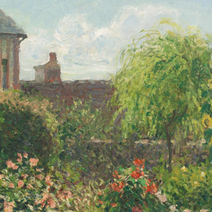 Il Giardino Dell'Artista A Eragny 1898 Camille Pissarro cps67 quadro stampato su tela