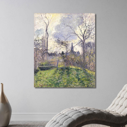 Il Campanile Di Bazincourt 1885 Camille Pissarro cps71 quadro stampato su tela