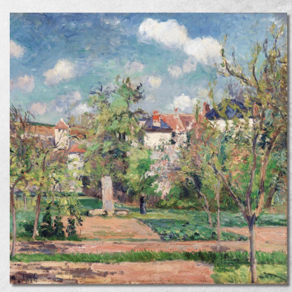 Il Giardino Al Sole Pontoise 1876 Camille Pissarro cps76 quadro stampato su tela