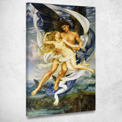 Borea E Oreizia Evelyn De Morgan emg4 quadro stampato su tela