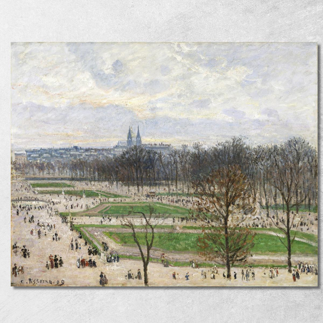 Il Giardino Delle Tuileries In Un Pomeriggio D'Inverno 1899 Camille Pissarro cps78 quadro stampato su tela