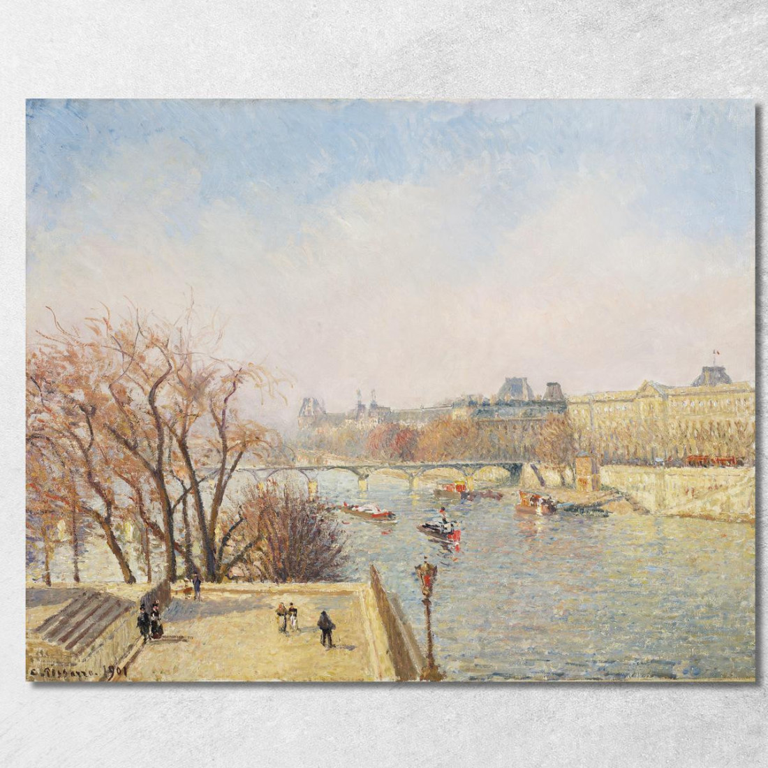 La Luce Del Sole Mattutino Del Louvre 1901 Camille Pissarro cps87 quadro stampato su tela La Luce Del Sole Mattutino Del Louvre 1901 Camille Pissarro cps87 quadro stampato su tela