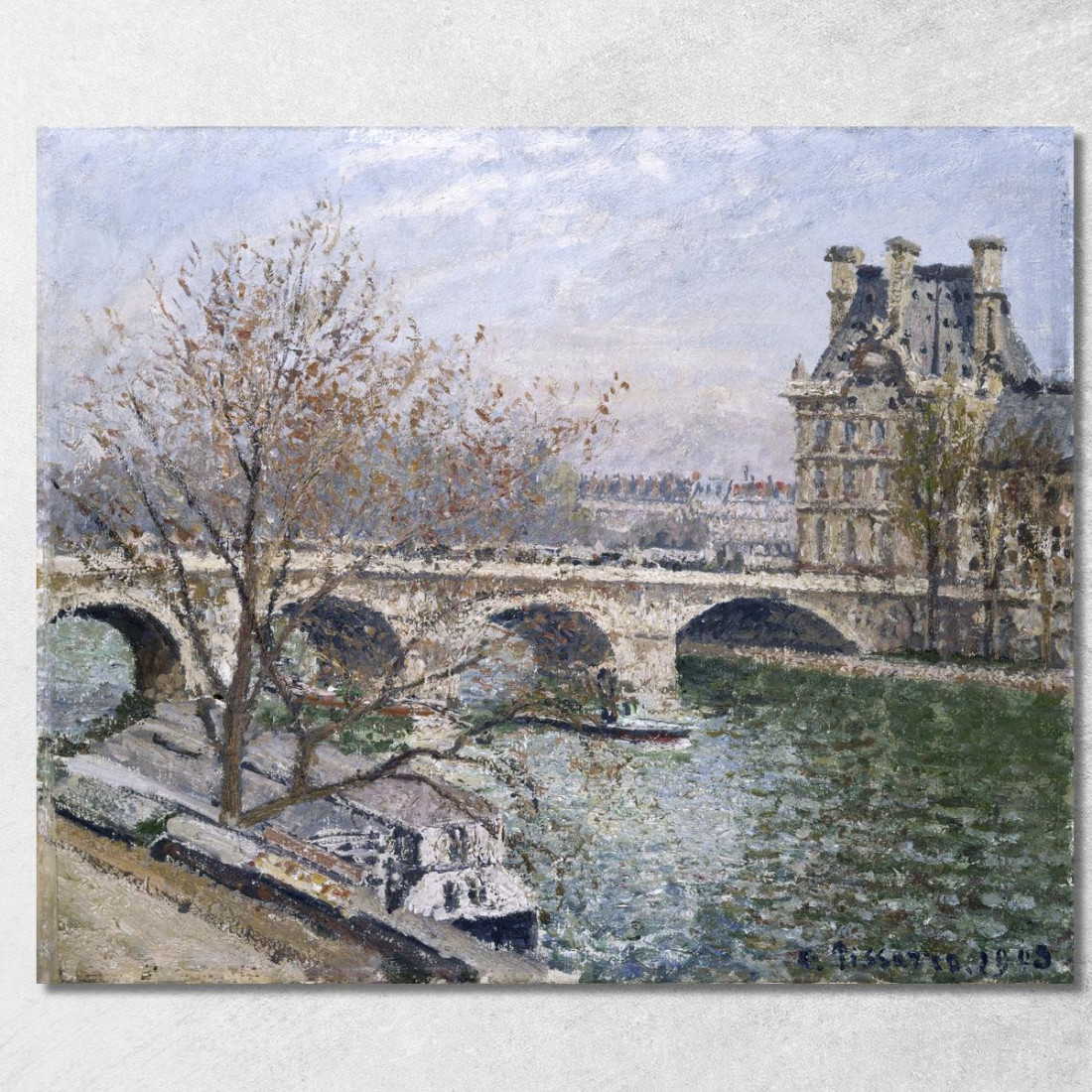 Il Pont Royal E Il Pavillon De Flore 1903 Camille Pissarro cps92 quadro stampato su tela Il Pont Royal E Il Pavillon De Flore 1903 Camille Pissarro cps92 quadro stampato su tela