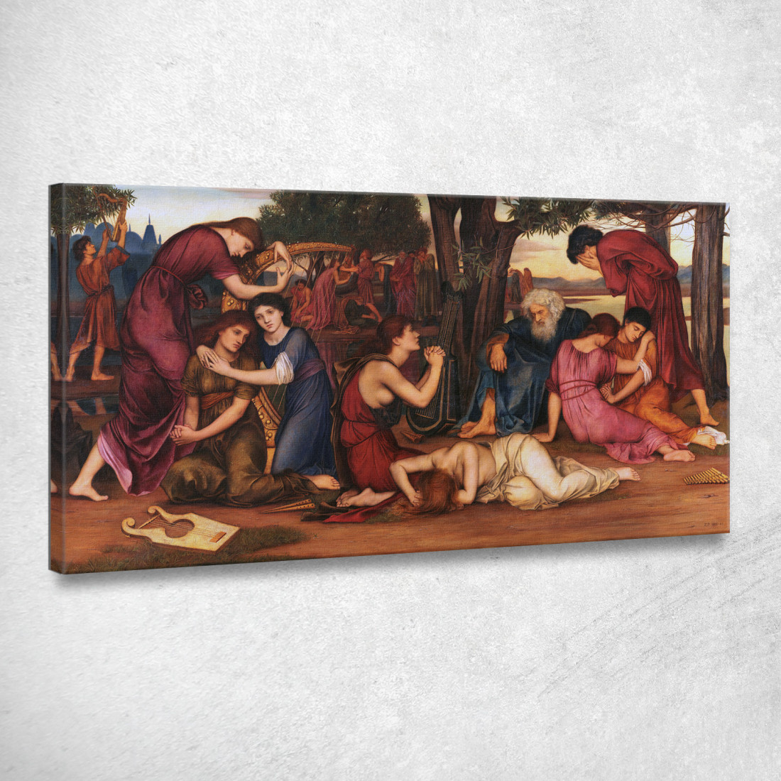 Presso Le Acque Di Babilonia Evelyn De Morgan emg6 quadro stampato su tela Presso Le Acque Di Babilonia Evelyn De Morgan emg6 quadro stampato su tela