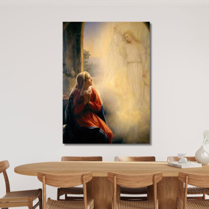 L'Annunciazione Carl Bloch cbl27 quadro stampato su tela