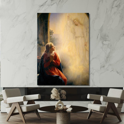 L'Annunciazione Carl Bloch cbl27 quadro stampato su tela