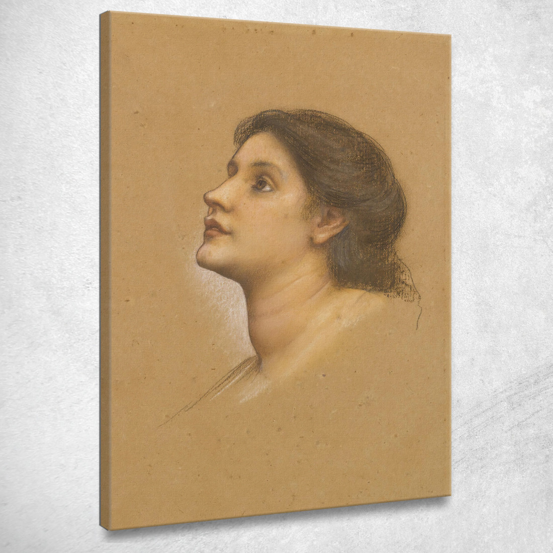 Testa Di Una Giovane Ragazza Evelyn De Morgan emg18 quadro stampato su tela Testa Di Una Giovane Ragazza Evelyn De Morgan emg18 quadro stampato su tela