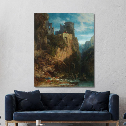 Nixenfang Carl Spitzweg csp44 quadro stampato su tela
