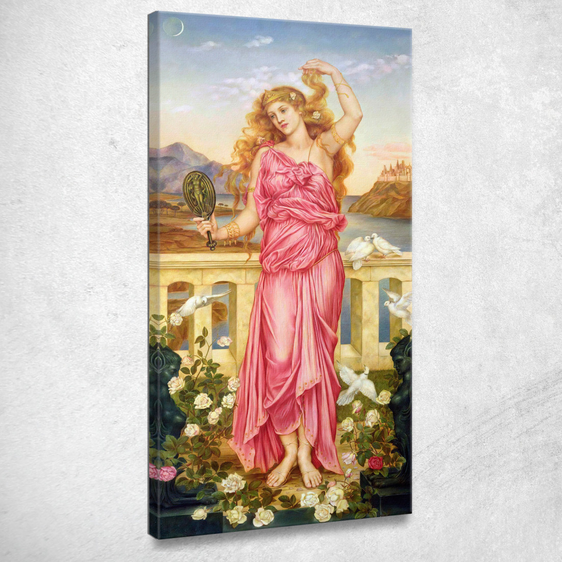 Elena Di Troia Evelyn De Morgan emg19 quadro stampato su tela Elena Di Troia Evelyn De Morgan emg19 quadro stampato su tela