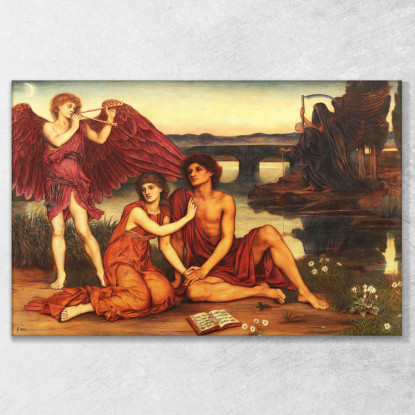 Ama Passare Evelyn De Morgan emg20 quadro stampato su tela