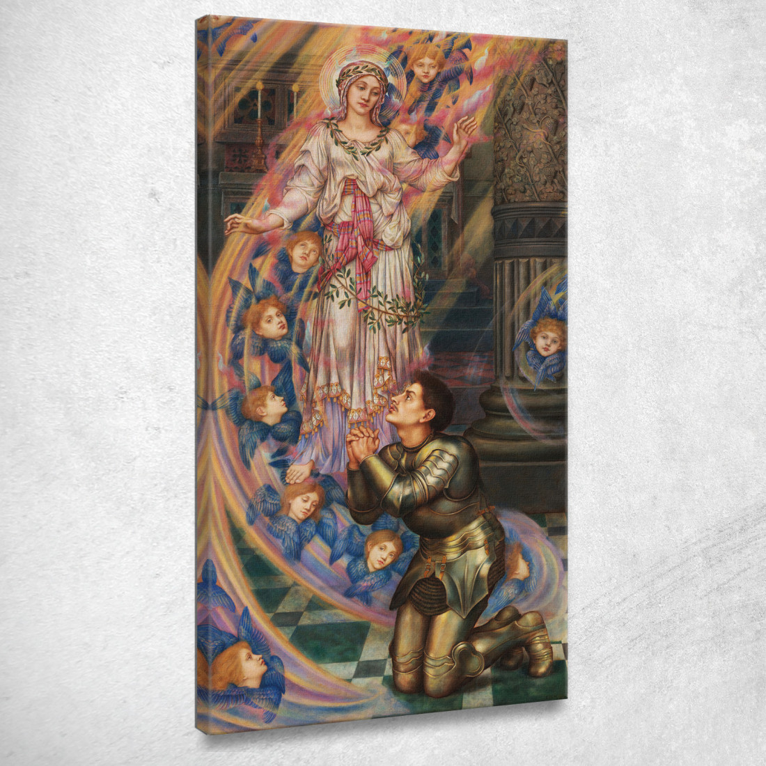Nostra Signora Della Pace Evelyn De Morgan emg24 quadro stampato su tela Nostra Signora Della Pace Evelyn De Morgan emg24 quadro stampato su tela