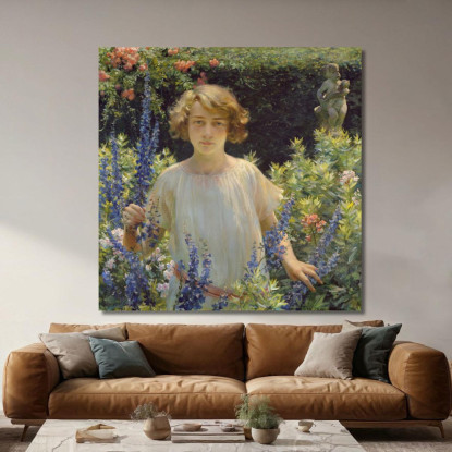 Betty Gallowhur Betty Newell Charles Courtney Curran ccc6 quadro stampato su tela