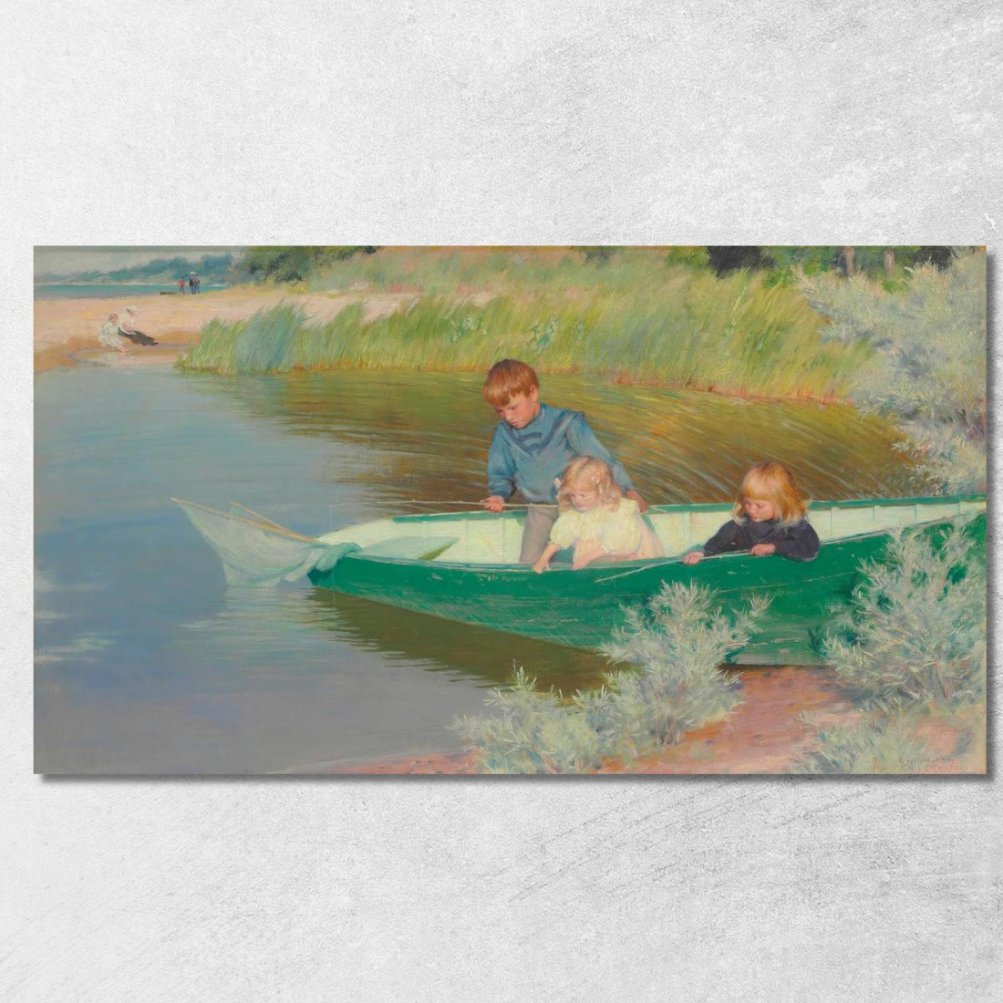 Grandi Aspettative Charles Courtney Curran ccc10 quadro stampato su tela Grandi Aspettative Charles Courtney Curran ccc10 quadro stampato su tela